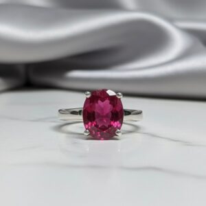 Royal Crimson Oval Ruby Ring
